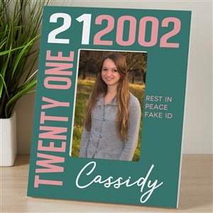 Timeless Birthday Personalized 4x6 Easel Back Frame- Vertical - 32014-V