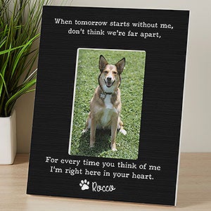 Pet Memorial Personalized 4x6 Easel Back Frame- Vertical - 32017-V