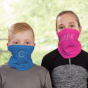 Solid Monogram Personalized Kids Neck Gaiter - 32027