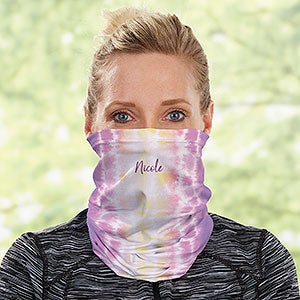 Pastel Tie Dye Personalized Adult Neck Gaiter - 32034