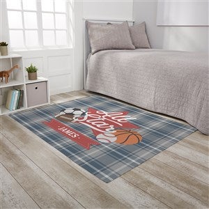 All-Star Sports Baby Personalized Nursery Area Rug-4’ x 5’ - 32067-M