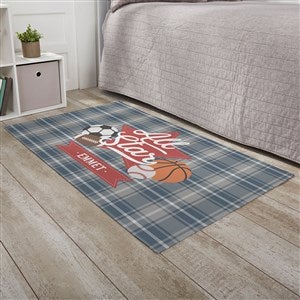 All-Star Sports Baby Personalized Nursery Area Rug 2.5x4 - 32067-S