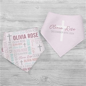 Christening Day For Her Personalized Bandana Bibs - 32069-BB