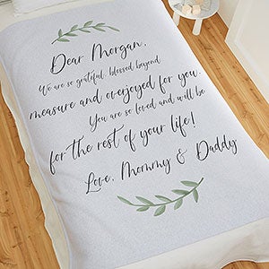 Letter To Baby Personalized 50x60 Sweatshirt Blanket - 32079-SW
