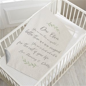 Letter To Baby Personalized 30x40 Quilted Baby Blanket - 32079-QQ