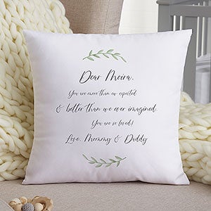 Letter to Baby Personalized 14 Baby Velvet Throw Pillow - 32080-SV