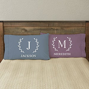 Laurel Initial Personalized 20" x 31" Pillowcase - 32108-F