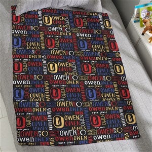 Bright Name Personalized 30x40 Plush Fleece Blanket - 32111-SF