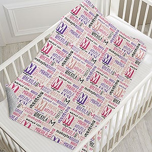Bright Name Personalized 30x40 Quilted Blanket - 32111-SQ