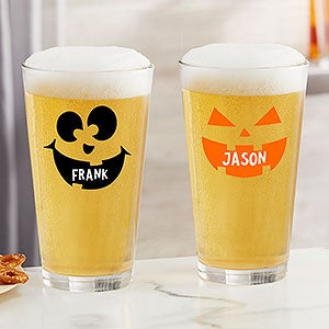 Jack-o-Lantern Personalized 16oz Pint Glass - 32124-PG