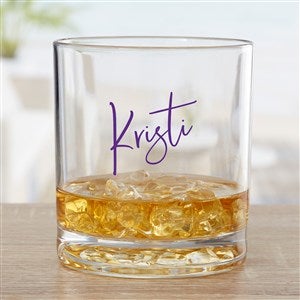 Trendy Script Name Personalized Tritan Whiskey Glass - 32178-N
