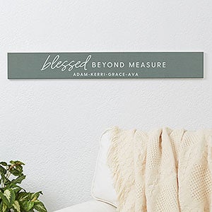 Blessed Beyond Measure Personalized Wooden Sign - 32185