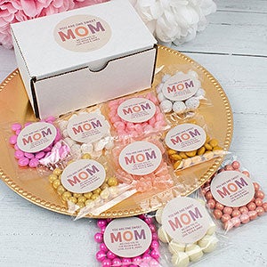You Are One Sweet Mom Personalized Care Package Candy Gift Box - 32189D