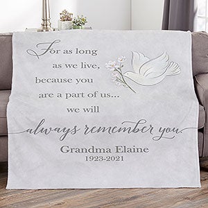 Always Remember You Personalized 50x60 Lightweight Fleece Blanket - 32218-LF