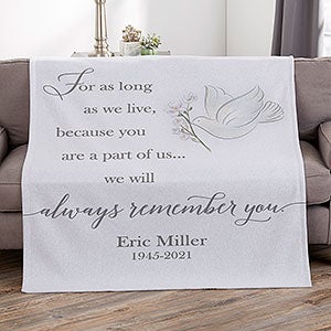 Always Remember You Personalized 50x60 Sweatshirt Blanket - 32218-SW