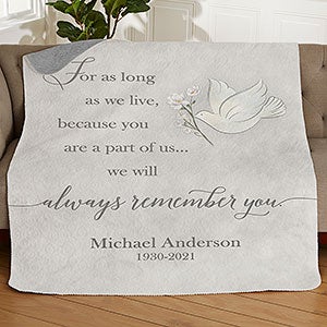 Always Remember You Personalized 50x60 Quilted Blanket - 32218-Q