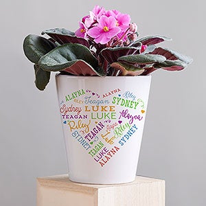 Close To Her Heart Personalized Mini Flower Pot - 32225