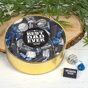 Best Dad Ever Personalized Extra Large Hersheys & Reeses Mix Tin - 32227D-XL