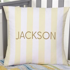 Delicate Stripes Personalized Boy 18 Throw Pillow - 32270-L