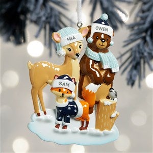 Woodland Family Personalized Ornament - 3 Name - 32294-3