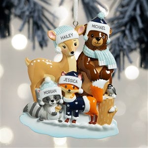 Woodland Family Personalized Ornament - 4 Name - 32294-4