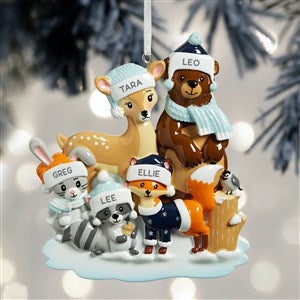 Woodland Family Personalized Ornament - 5 Name - 32294-5