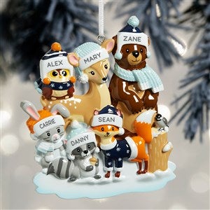 Woodland Family Personalized Ornament - 6 Name - 32294-6
