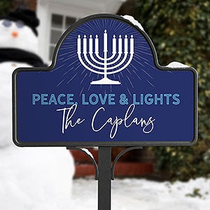 Hanukkah Personalized Magnetic Garden Sign - 32316