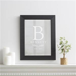 Family Laurel Engraved Framed Wall Mirror - 16x20 - 32337