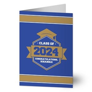 Class Of Personalized Graduation Greeting Card - Signature - 32347