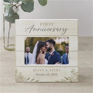 Anniversary Personalized Shiplap Picture Frame - 4x6 Horizontal - 32350-4x6H