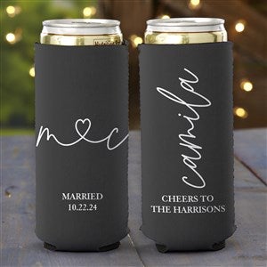 Drawn Together By Love Personalized Slim Can Cooler - 32368