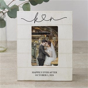 Drawn Together By Love Personalized Wedding Shiplap Frame - 4x6 Vertical - 32375-4x6V