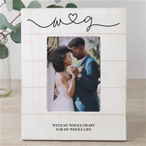 Drawn Together By Love Personalized Wedding Shiplap Frame - 5x7 Vertical - 32375-5x7V