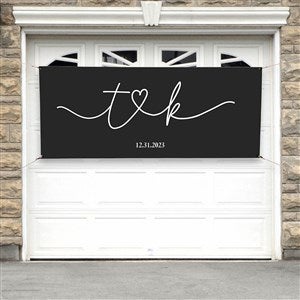 Drawn Together By Love Personalized Party Banner - 30x72 - 32384-M