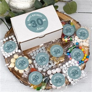 Modern Birthday For Him Personalized Care Package Candy Gift Box - 32454D
