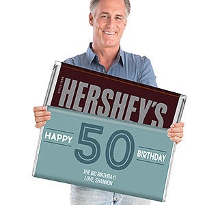 Modern Birthday For Him Personalized 5 lb. Hershey Bar - 32460D