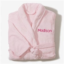 Classic Comfort Personalized Kids Pink Fleece Robe - 32502-P