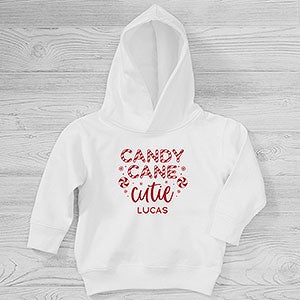 Candy Cane Lane Personalized Toddler Hooded Sweatshirt - 32512-CTHS