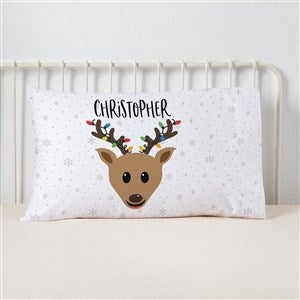 Build Your Own Boy Reindeer Personalized 20 x 31 Pillowcase - 32558-F