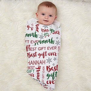 Best Gift Ever Personalized Baby Receiving Blanket - 32584