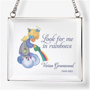 Rainbow Memorial Precious Moments® Personalized Glass Suncatcher - 32587