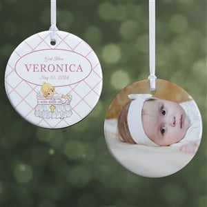 Precious Moments Girls Christening Ornament - 2 Sided Glossy - 32597-2S
