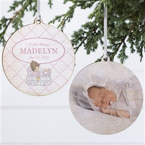 Precious Moments® Christening Her Ornament-3.75 Wood-2 Sided - 32597-2W