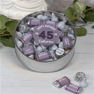 Modern Birthday For Her Personalized Extra Large Hersheys & Reeses Mix Tin - 32622D-XL