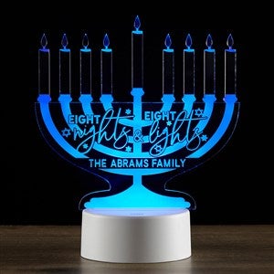 Hanukkah Menorah Personalized LED Sign - 32649