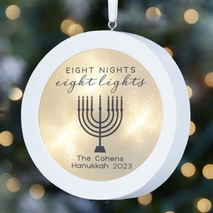 Hanukkah Personalized LED Light Ornament - 32662