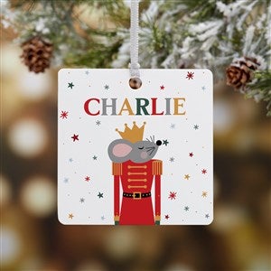 Nutcracker Character Personalized Square Photo Ornament- 2.75" Metal - 1 Sided - 32705-1M