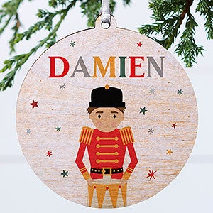 Nutcracker Character Personalized Ornament - 1 Sided Wood - 32705-1W