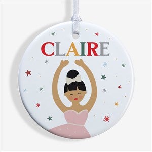 Sugar Plum Dancer Personalized Ornament- 2.85 Glossy - 1 Sided - 32707-1S